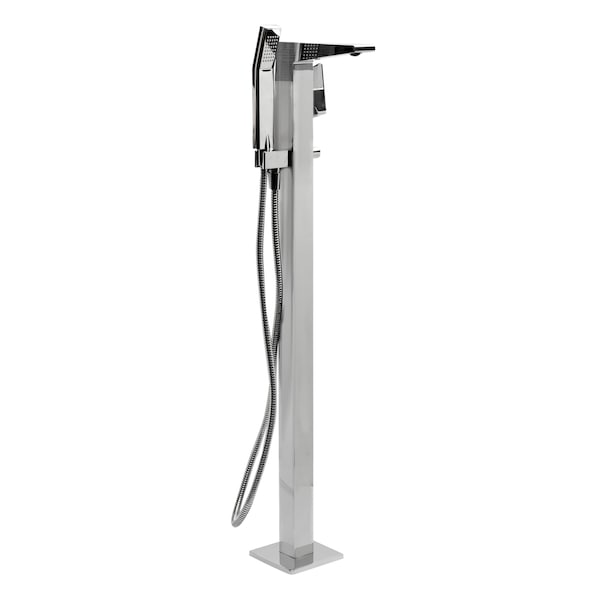 Alfi Brand AB2475-PC Polished Chrome Sgl Hole Floor Mount Tub Filler AB2475-PC - main